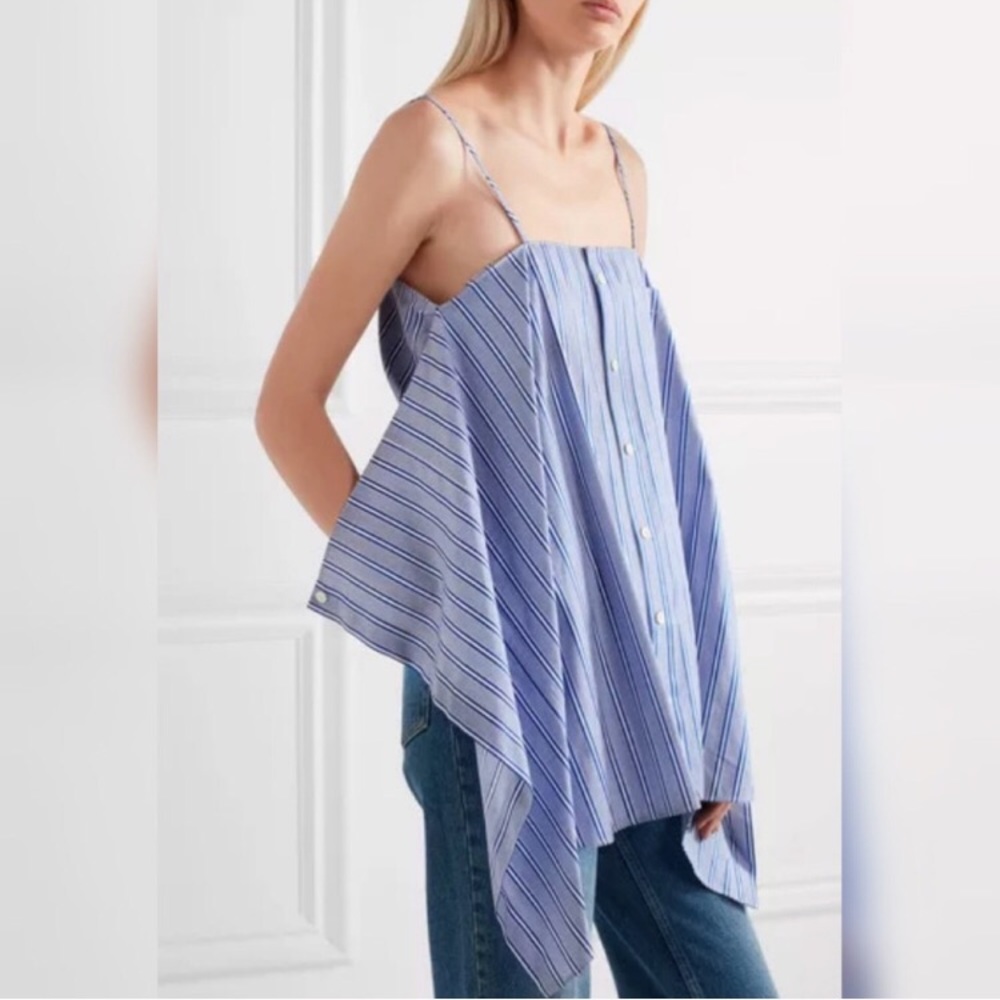 Balenciaga Blue Striped Blouse